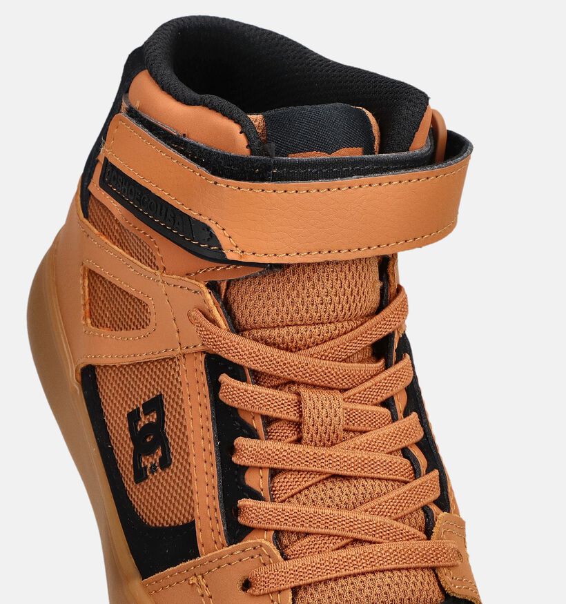 DC Shoes Pure High Top Cognac Hoge Sneakers voor jongens (376207) - geschikt voor steunzolen