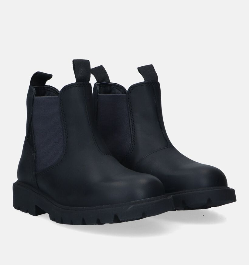 Geox Shaylax Zwarte Chelsea Boots voor jongens (330068) - geschikt voor steunzolen
