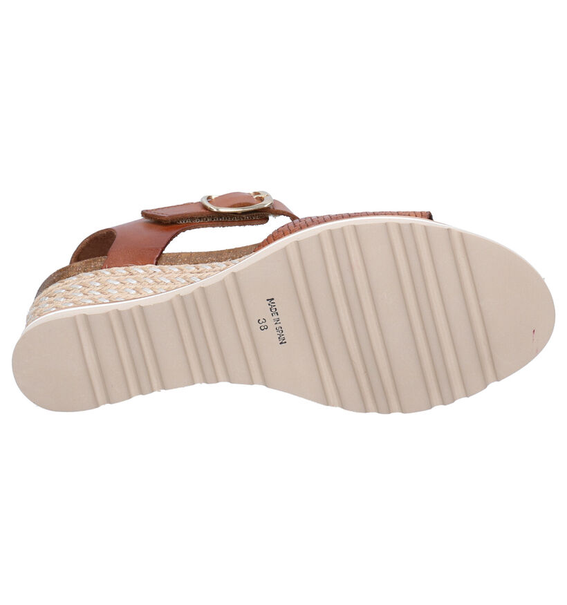 Via Limone Cognac Sandalen in leer (273197)