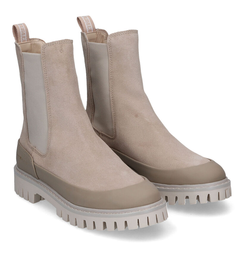 Tommy Hilfiger Beige Chelsea Boots voor dames (310688)