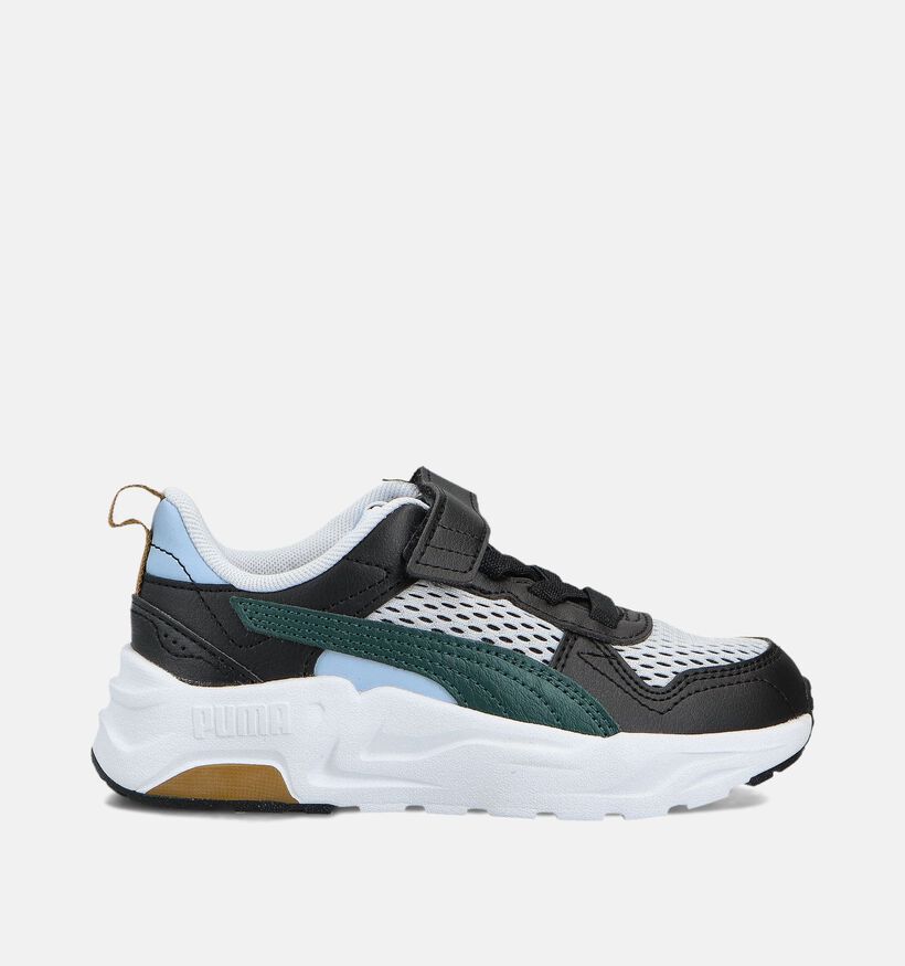 Puma Trinity LT Run Fun Baskets en Noir pour filles, garçons (359191) - pour semelles orthopédiques