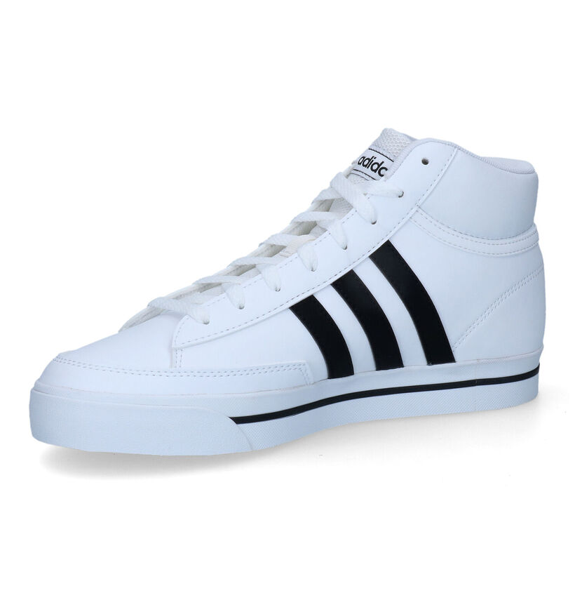 adidas Retrovulc Mid Witte Sneakers in kunstleer (308460)