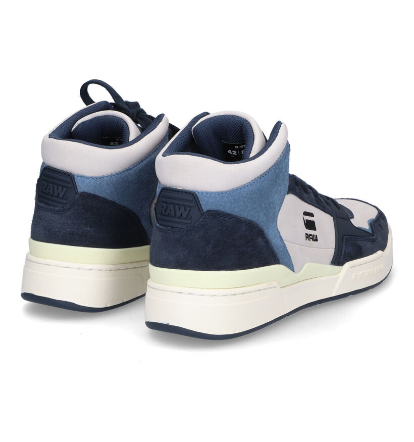 G-Star Attacc MID Baskets en Bleu pour hommes (314306) - pour semelles orthopédiques