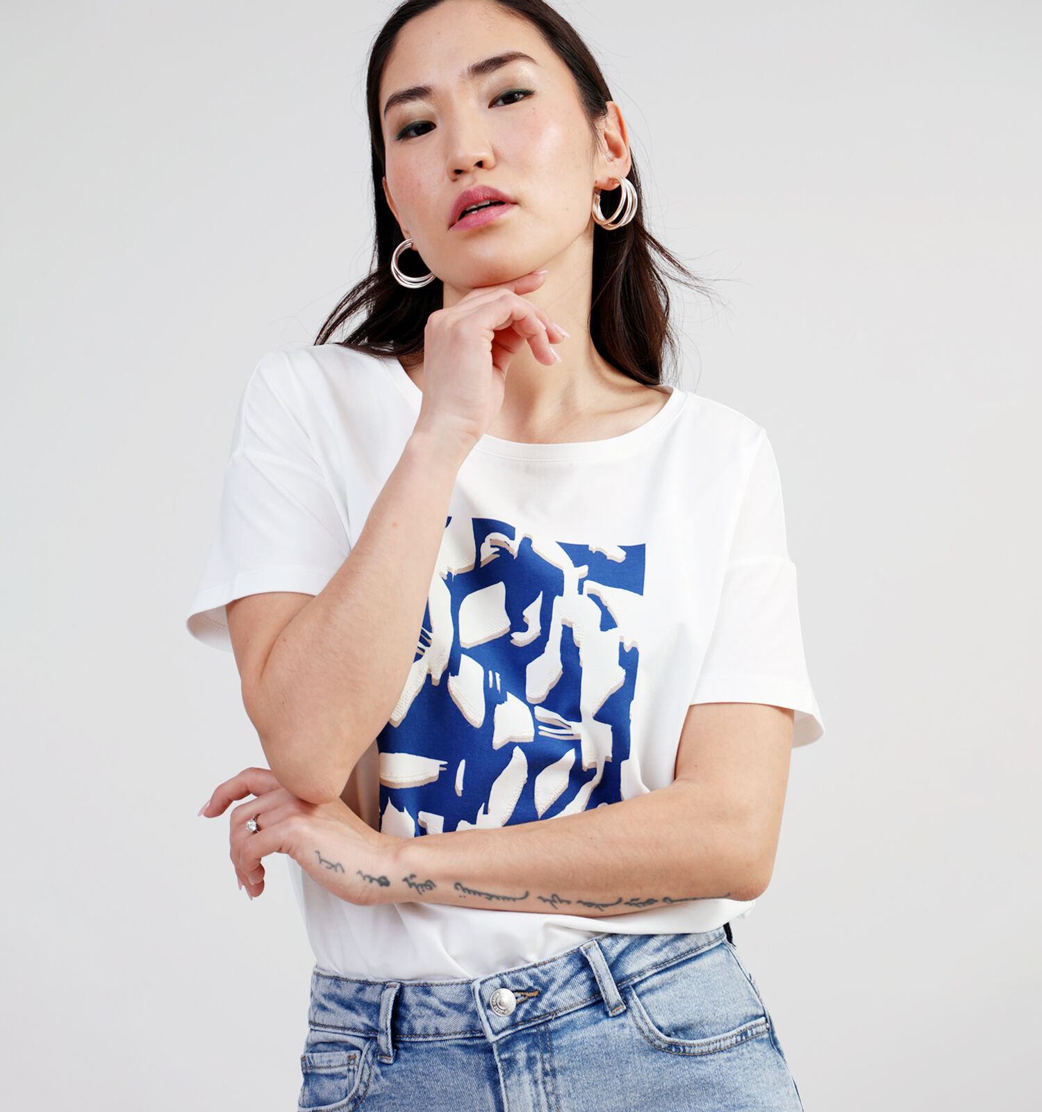 comma Witte T shirt Dames T shirts Online op TORFS.BE