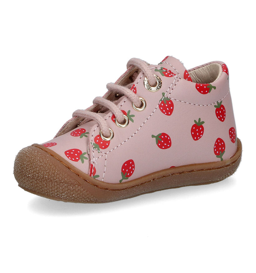 Naturino Cocoon Roze Babyschoenen voor meisjes (316120) - geschikt voor steunzolen