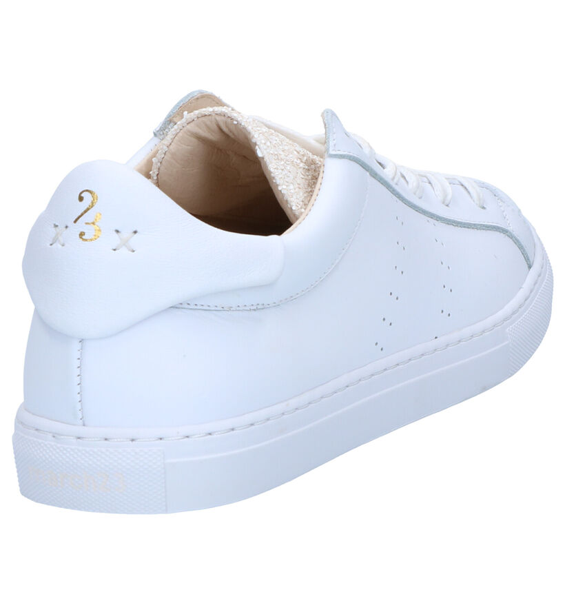 March23 Elmar Sneakers Wit in leer (269422)