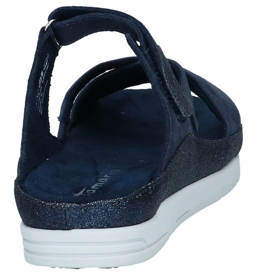 Tamaris Donkerblauwe Slippers, , pdp