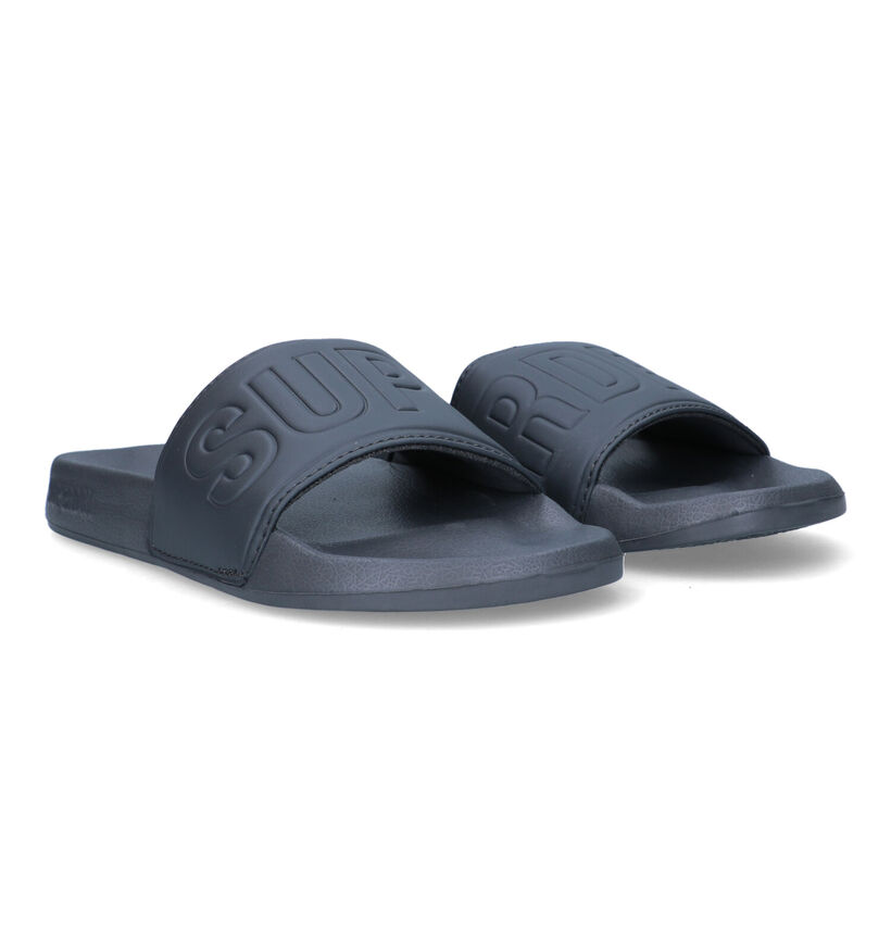 Superdry Code Core Claquettes de piscines en Bleu pour hommes (322144)