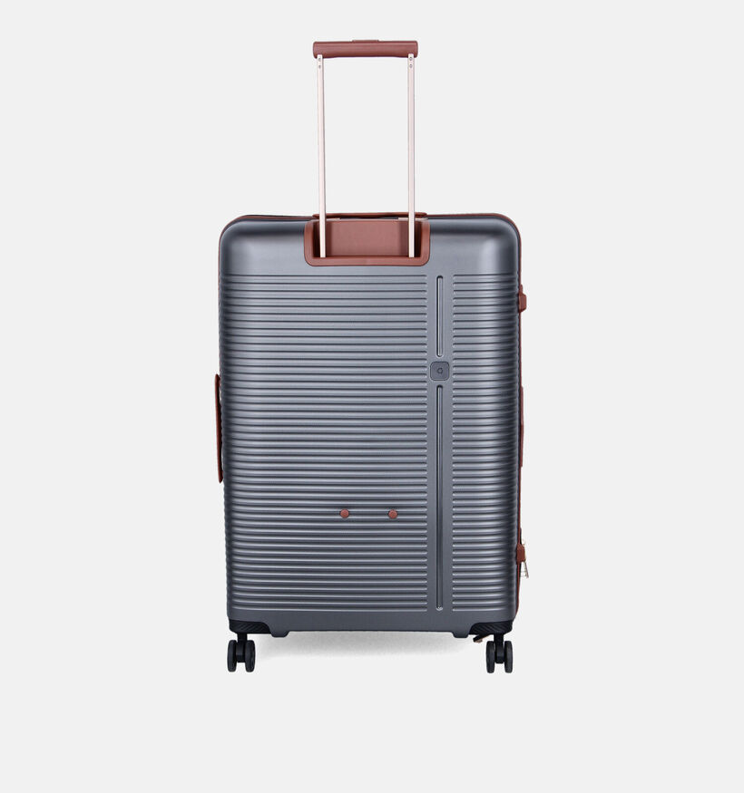 Origin Donkergrijze/Cognac Grote Reiskoffer Large voor dames, heren (376177)