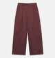 Vero Moda Curve Taylor Pantalon classique en Bordeaux pour femmes (382264)