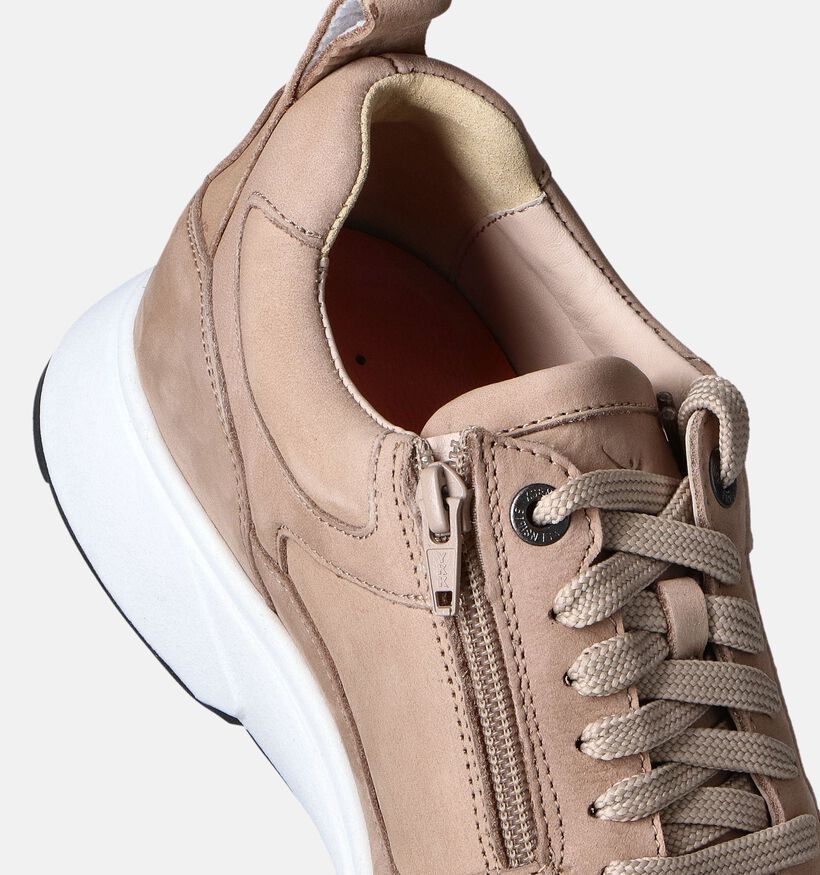 Xsensible Basel Veterschoenen Taupe voor heren (356535) - geschikt voor steunzolen
