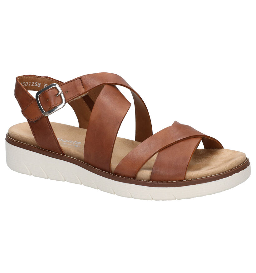 Remonte Cognac Sandalen in leer (271914)