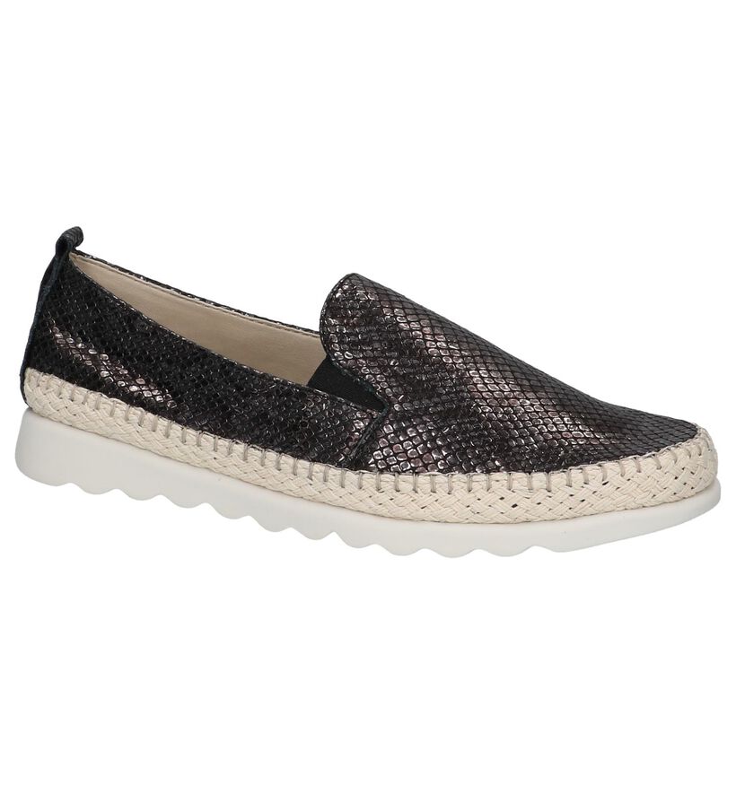 The Flexx Chaussures slip-on en Noir en cuir (209382)