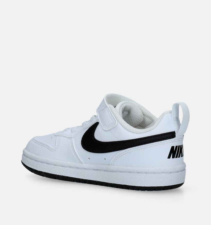 Nike Court Borough Low 2 Witte Sneakers voor jongens, meisjes (341566) - geschikt voor steunzolen