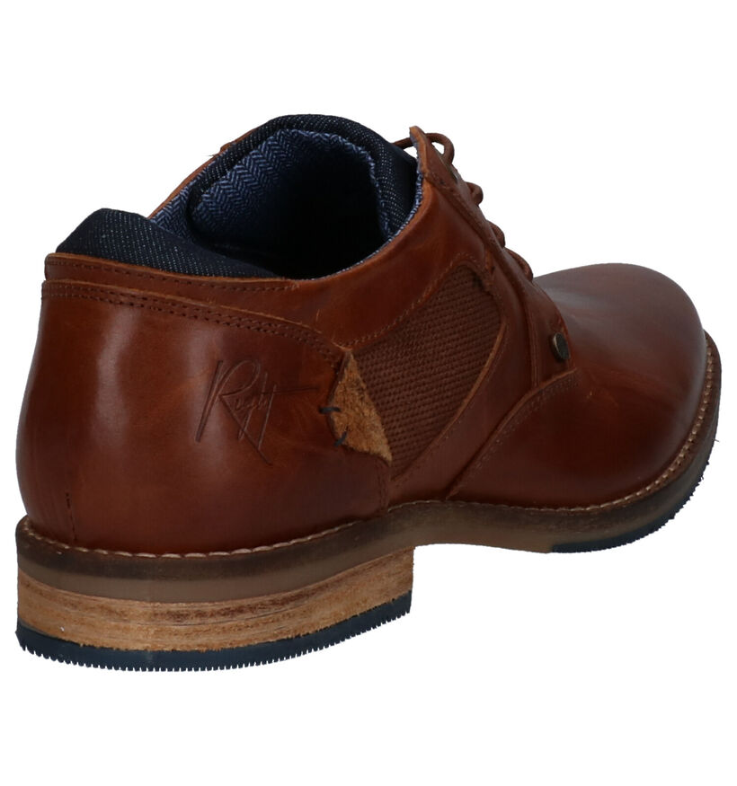 Bullboxer Cognac Geklede Veterschoenen in leer (265983)