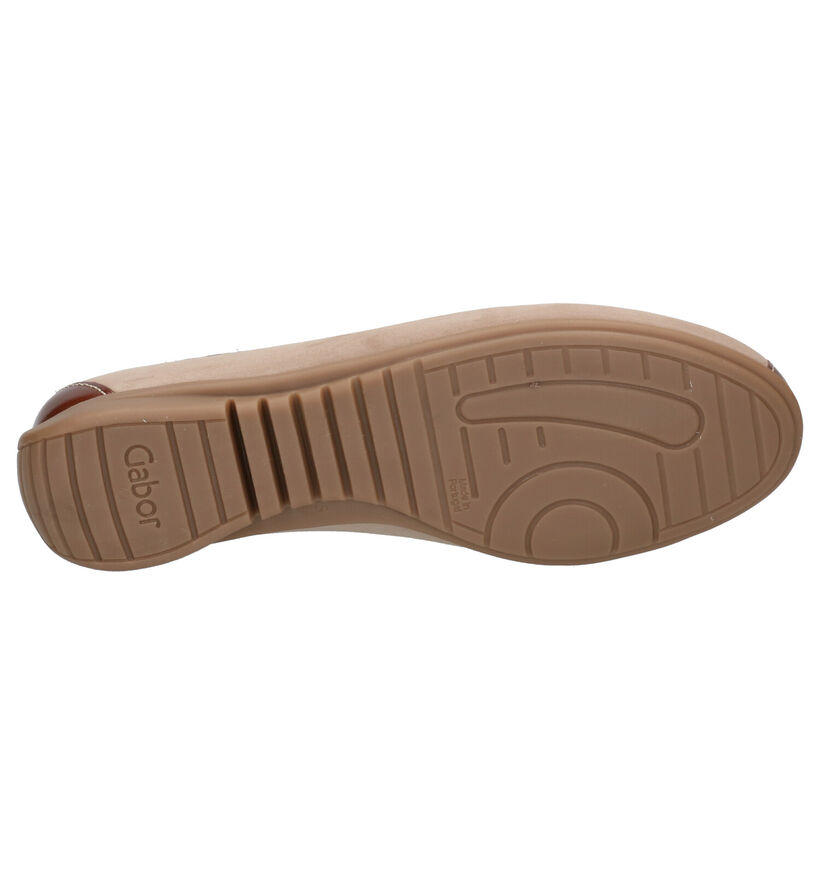 Gabor Best Fitting Mocassins en Taupe en cuir (271501)