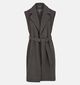 Vero Moda Curve Fortuneaya Donkerbruine Lange Jas voor dames (378124)