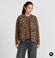 Deeluxe Original Azmira Veste sans manches Leopard en Marron pour femmes (382278)