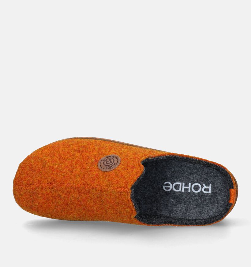 Rohde Foggia Oranje Pantoffels voor steunzolen voor dames (349319) - geschikt voor steunzolen