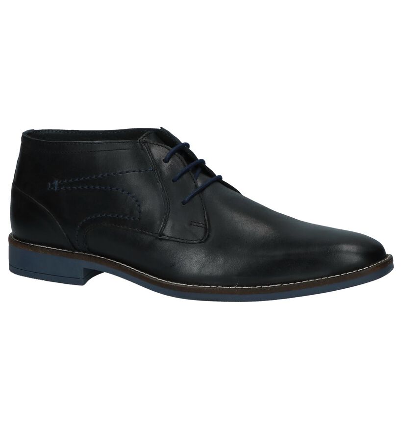 Leone Chaussures habillées en Bleu foncé en cuir (223644)