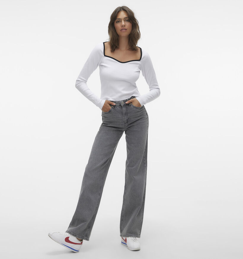 Vero Moda Tessa L30 Wide Leg Grijze Jeans voor dames (361210)