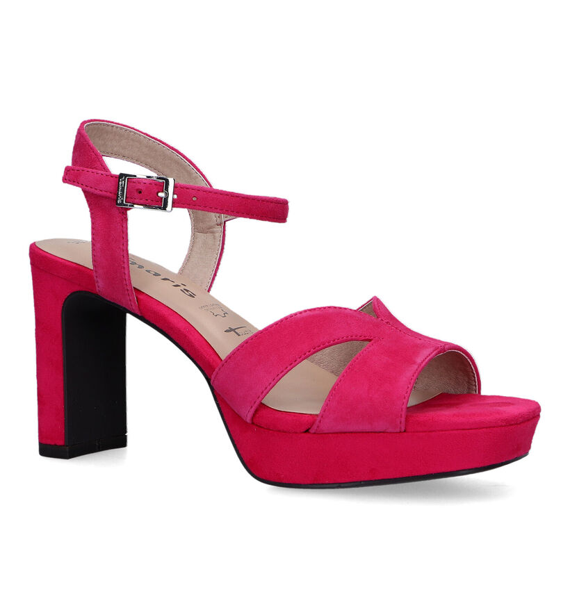 Tamaris Sandales à talons en Noir pour femmes (322328)