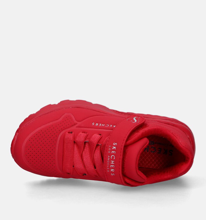 Skechers Uno Lite Baskets en Rouge pour filles, garçons (334315)