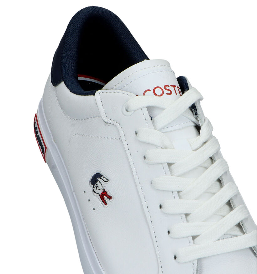Lacoste Powercourt TRI22 Chaussures à lacets en Blanc pour hommes (322376) - pour semelles orthopédiques