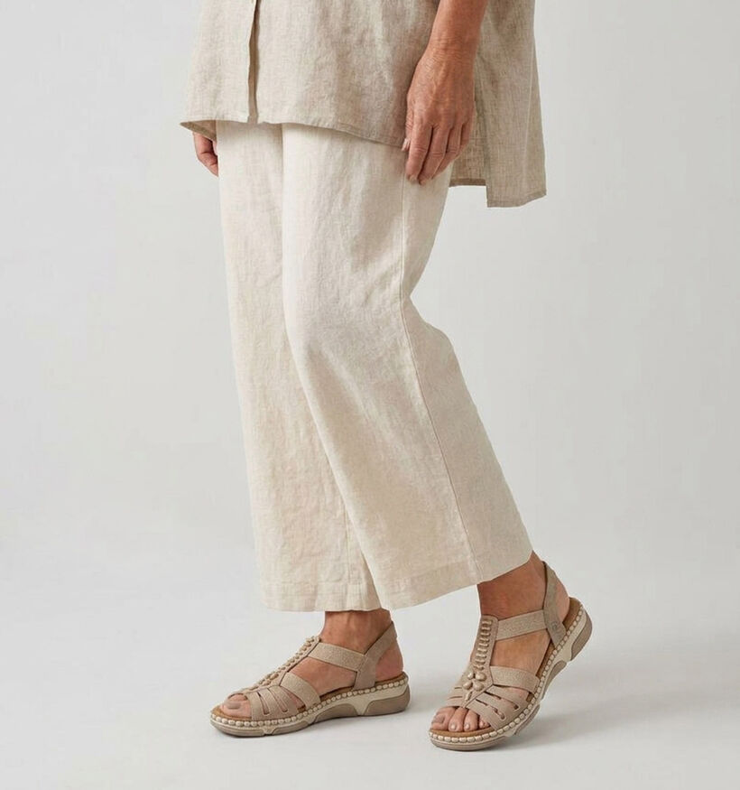 Rieker Beige Sandalen voor dames (370412)