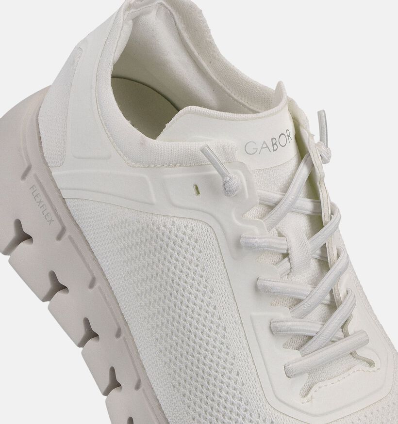 Gabor Witte Sneakers voor dames (371191) - geschikt voor steunzolen
