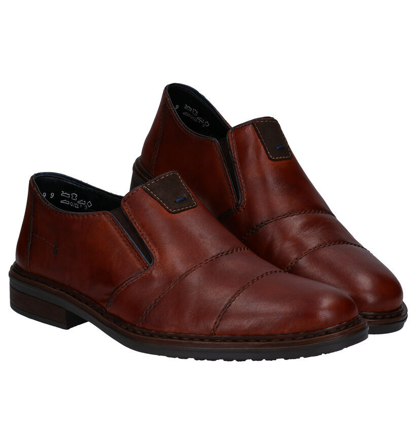 Rieker Chaussures slip-on en Cognac en cuir (277691)