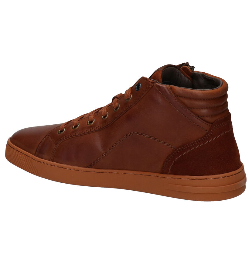 River Woods Faust Cognac Hoge Schoenen in leer (282046)