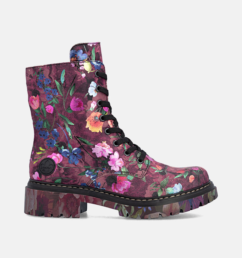 Rieker Antistress Boots &agrave; lacets en Violet/Multi pour femmes (379964)