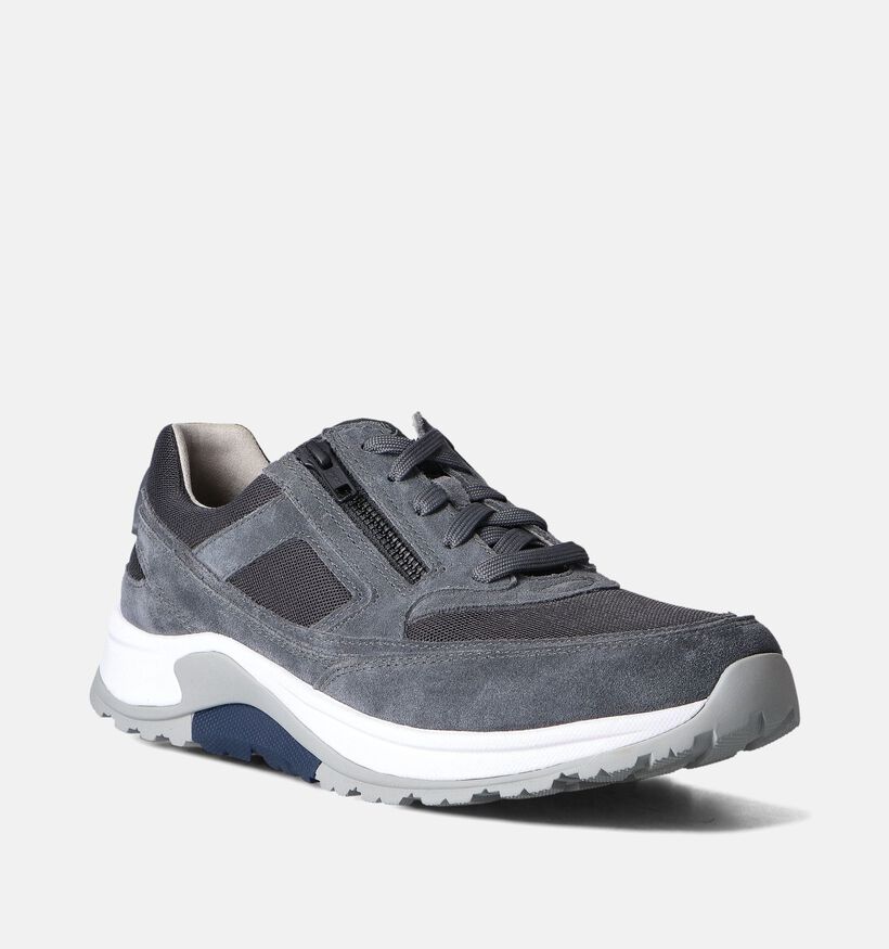 Pius Gabor Grijze Veterschoenen voor heren (354902) - geschikt voor steunzolen