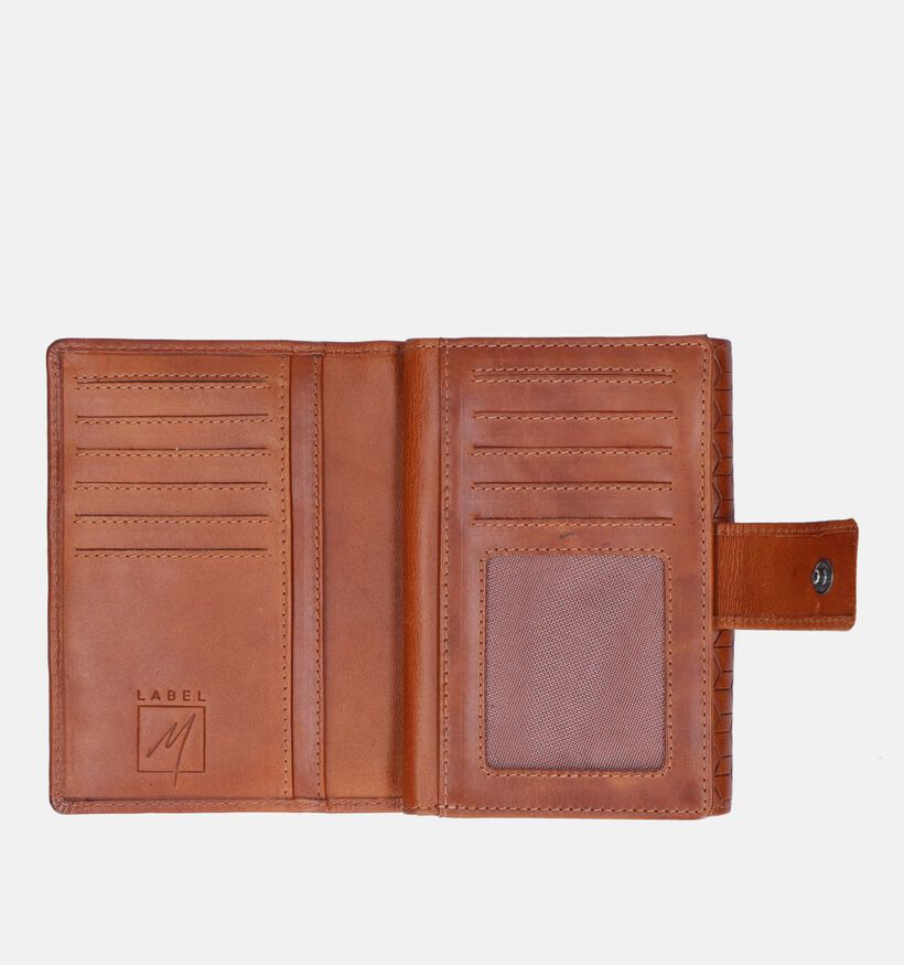 Label M Porte-monnaies zippé en Marron pour hommes (365812)