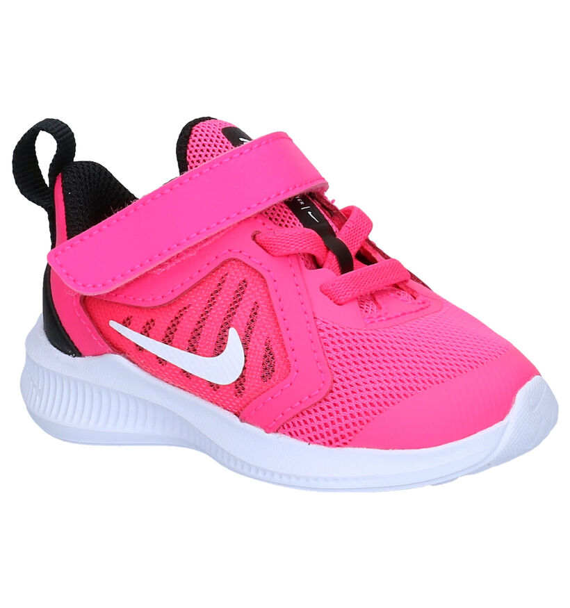 Nike Downshifter Roze Babysneakers in stof (277537)