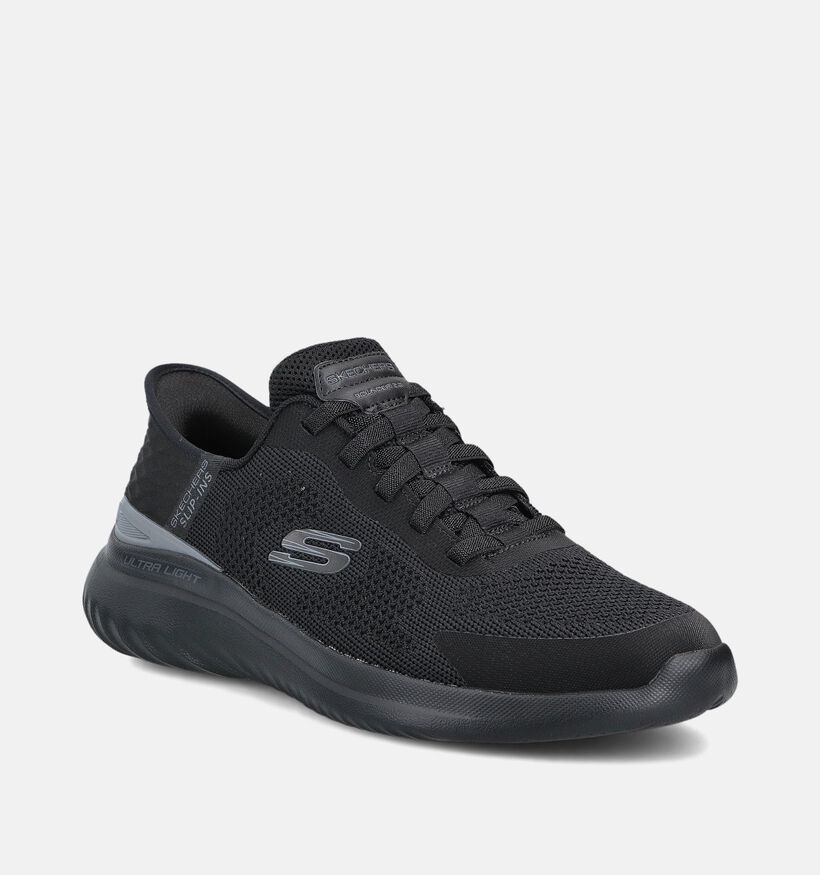 Skechers Bounder 2.0 Silco Zwarte Sneakers voor heren (366502)