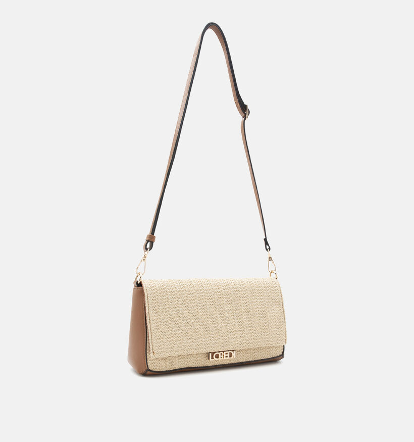 L.Credi Rosalie Sac port&eacute; crois&eacute; en Beige/Marron pour femmes (370936)