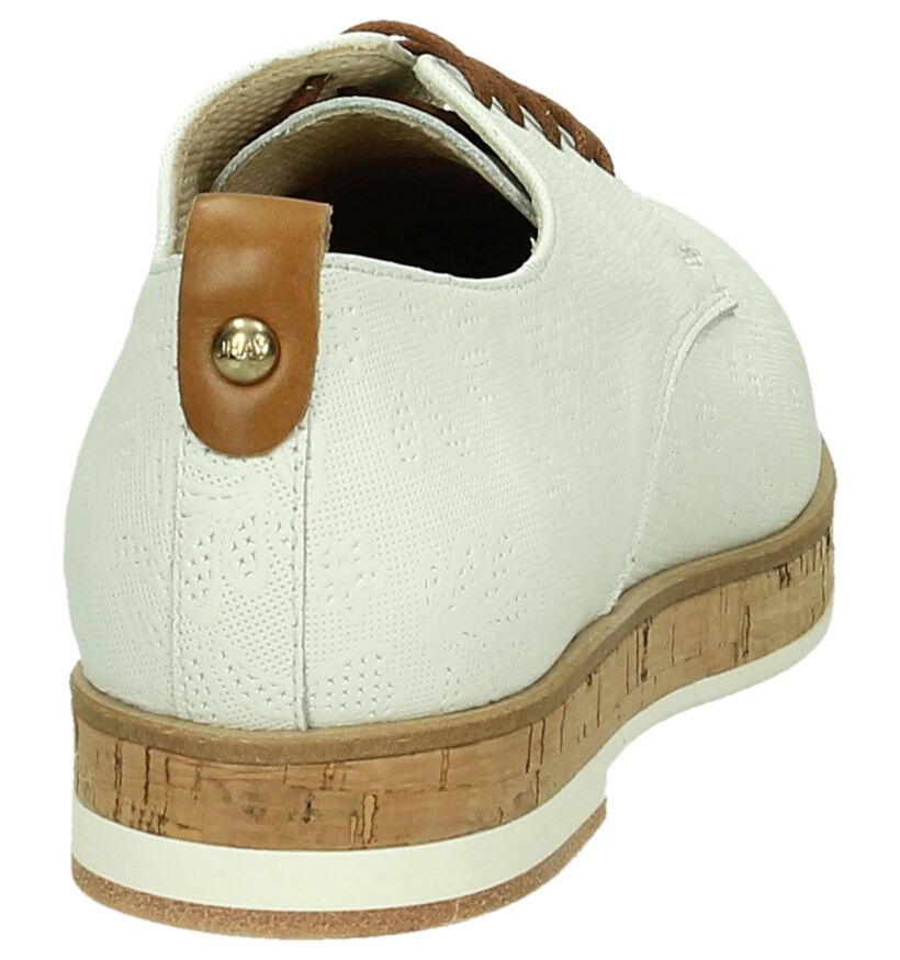 JHay Chaussures à lacets en Blanc en cuir (195301)