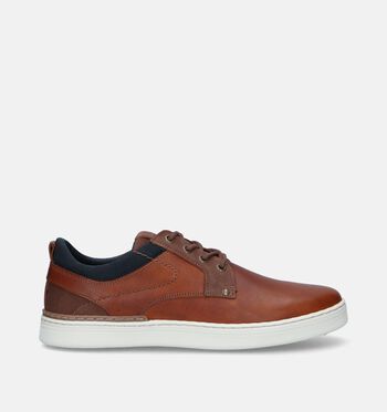 Veterschoenen cognac