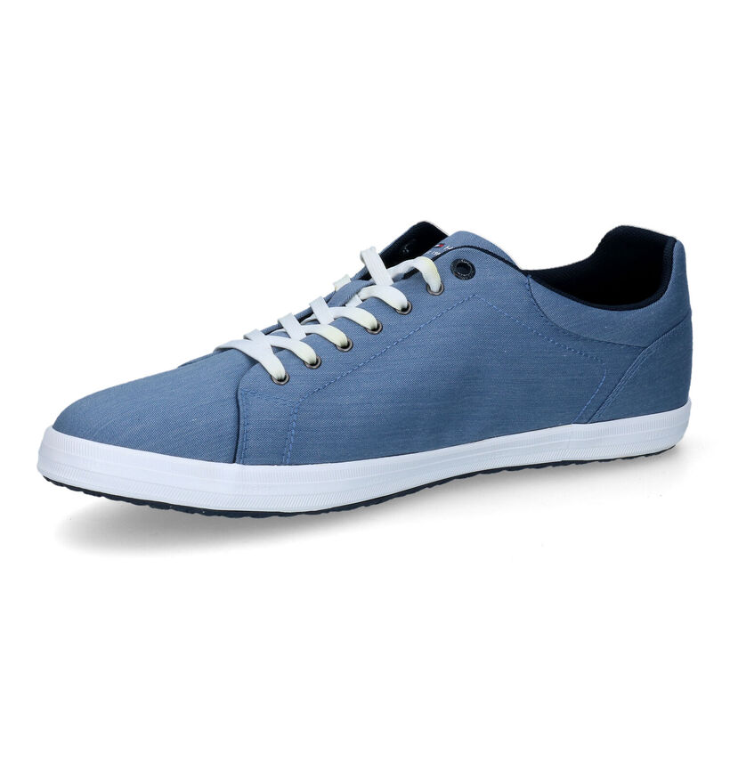 Tommy Hilfiger Essential Chambray Baskets en Gris pour hommes (304045) - pour semelles orthopédiques