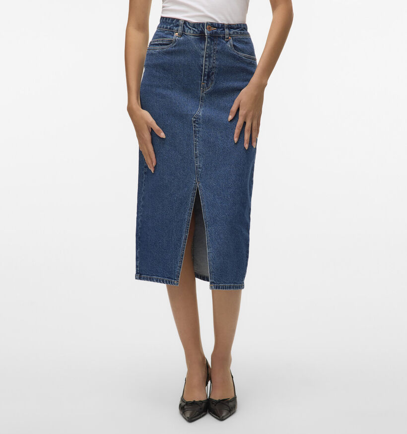 Vero Moda Veri High-Rise Jupe Denim en Bleu pour femmes (367130)
