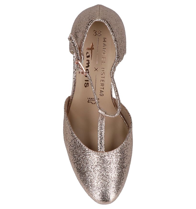 Tamaris Rose Gold Pumps in kunstleer (214275)