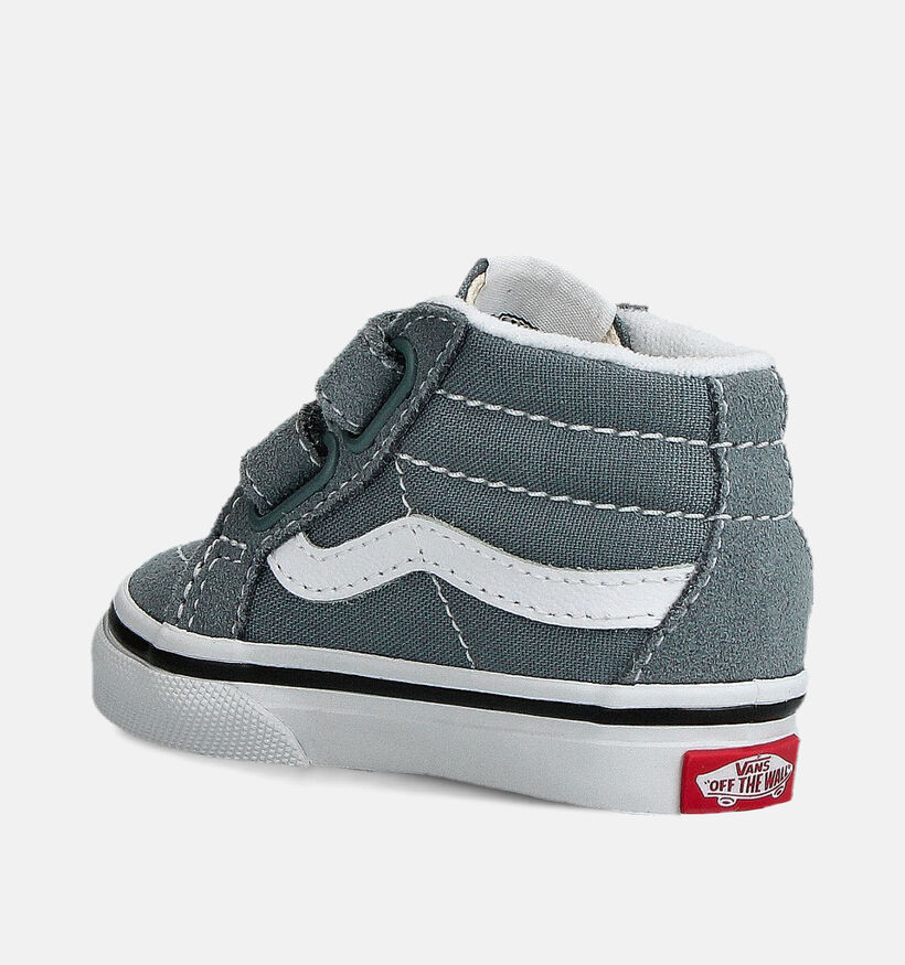 Vans SK8 Mid Reissue Baskets en Bleu/Vert pour garçons, filles (361024)