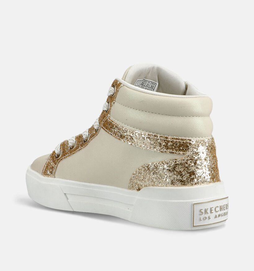Skechers Aura LX Gouden Sneakers met Veter en Rits voor meisjes (376831) - geschikt voor steunzolen