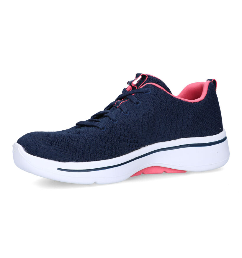 Skechers Go Walk Arch Fit Blauwe Sneakers voor dames (321374) - geschikt voor steunzolen