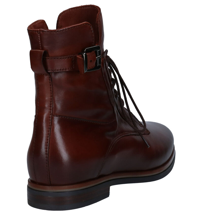 Hampton Bays Bottines plates en Cognac en cuir (277862)