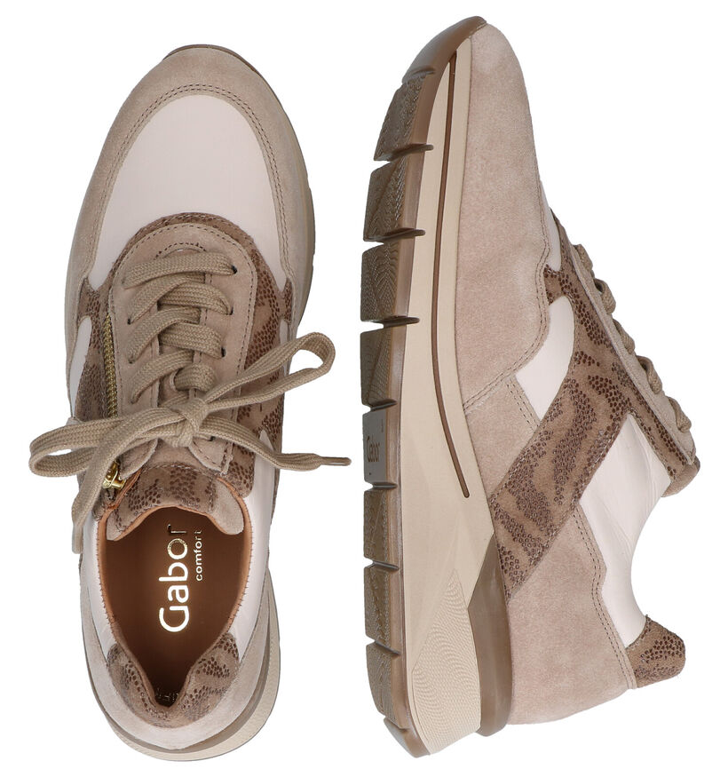 Gabor OptiFit Chaussures à lacets en Brun en nubuck (297378)