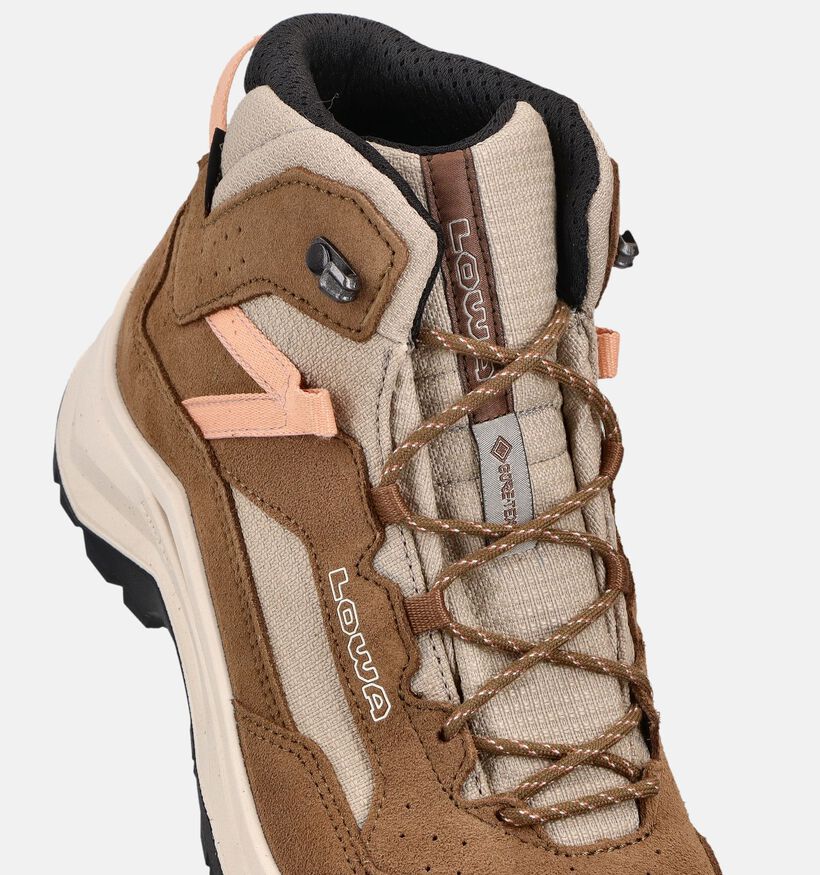 LOWA Ventierra Chaussures de randonn&eacute;e en Taupe pour femmes (374260) - pour semelles orthop&eacute;diques