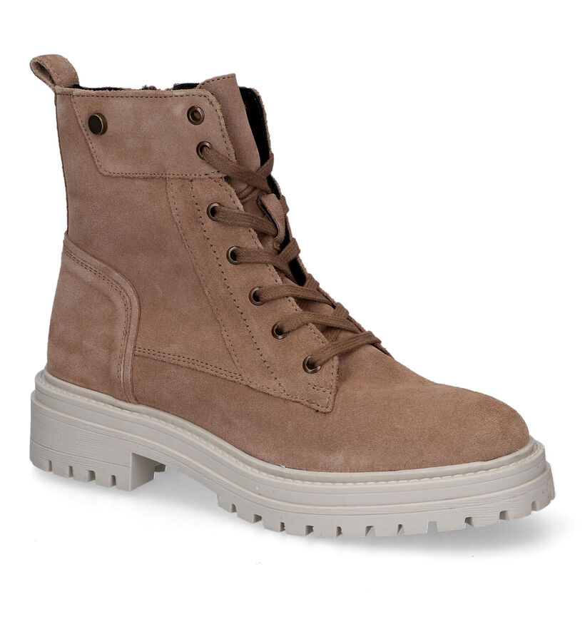 Geox Iridea Bottines en Camel en daim (316142)